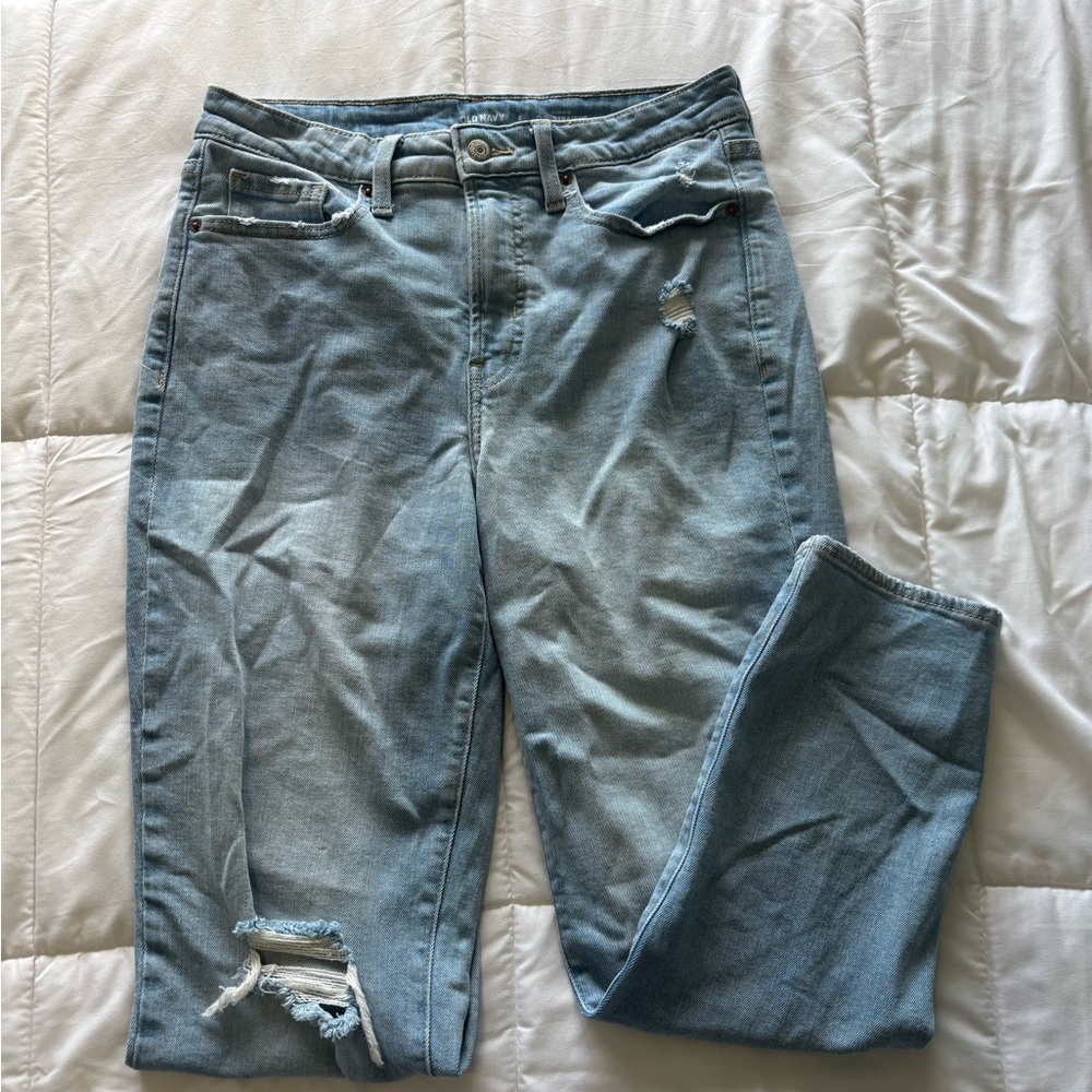 Old navy high rise straight jeans - size 8